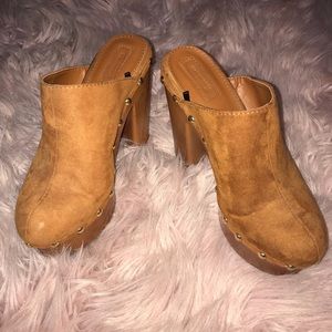 Forever 21 Brown/ Orange High Heels